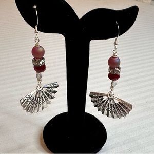 BOHO FAN DANGLE EARRINGS
